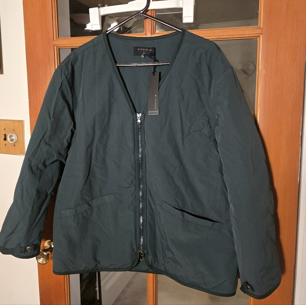 Richie Le Green Puffer Nylon Jacket NWT Medium